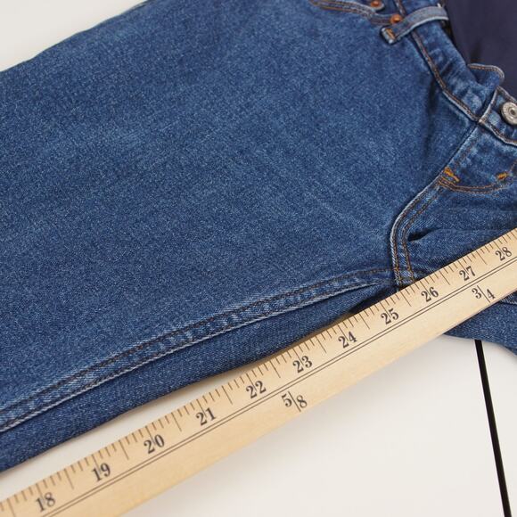 Abercrombie & Fitch Ankle Straight Blue Maternity Jeans Womens Sz 28 / 6 - Picture 8 of 13